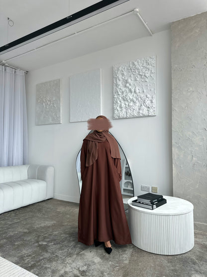 Closed mocha abaya